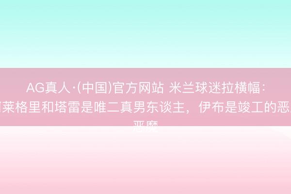 AG真人·(中国)官方网站 米兰球迷拉横幅：阿莱格里和塔雷是唯二真男东谈主，伊布是竣工的恶魔