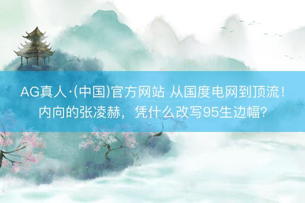 AG真人·(中国)官方网站 从国度电网到顶流！内向的张凌赫，凭什么改写95生边幅？