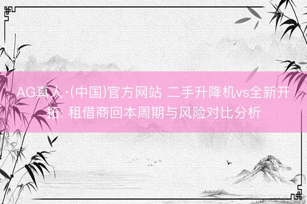 AG真人·(中国)官方网站 二手升降机vs全新开拓: 租借商回本周期与风险对比分析