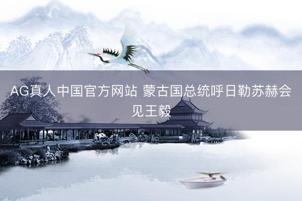 AG真人中国官方网站 蒙古国总统呼日勒苏赫会见王毅